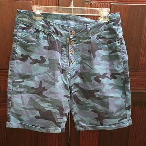 Camouflage Women's Long Shorts